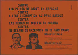 Contre les peines de mort en Espagne, contre l'état d'exception au Pays basque
